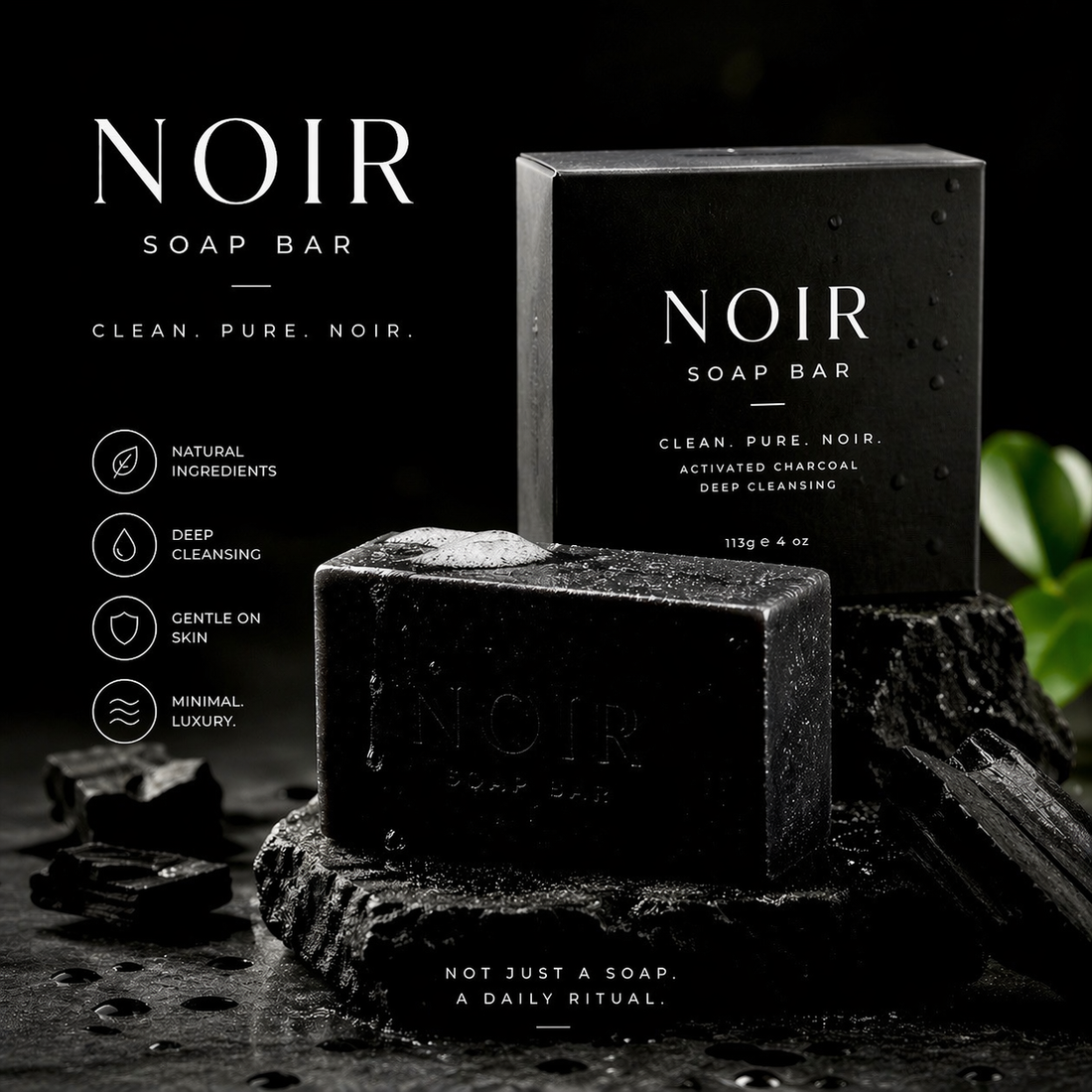 Noir Soap Bar Helps Fight Acne